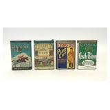 4 VTG ASSORTED POCKET TOBACCO ADVERTISING TINS