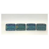 4 VTG EDGEWORTH PIPE TOBACCO ADVERTISING TINS