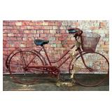Antique bicycle Made into a display