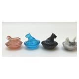 4 MINI HENS ON A NEST VTG