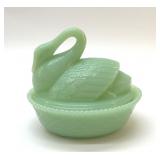 SWAN ON A NEST JADEITE