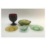 VTG COLORED GLASS 1930ï¿½s