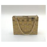 1940S WOVEN COMPACT/CIGARETTE CASE PURSE