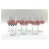 7 COCA COLA SODA FOUNTAIN GLASSES 6'