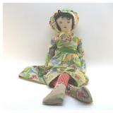 VINTAGE HOMEMADE CLOTH DOLL 40'