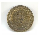 1960s BRASS HANGING PLATE 12'