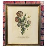 VINTAGE JL PREVOST FLORAL ART PRINT #9