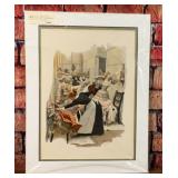 MARCUS ANTIQUE PRINT THEATER DRESSING ROOM