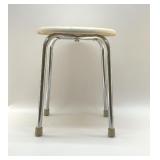 SHOP STOOL  WITH CHROME BASE 16'