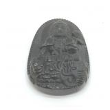 BLACK OBSIDIAN PENDANT 2'