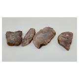 PINK AMETHYST CRYSTAL SLICES WITH GEODES
