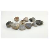 10 QUARTZ, CRYSTAL HEARTS POLISHED 1.5'
