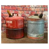 2 VTG 5 GALLON GAS CANS