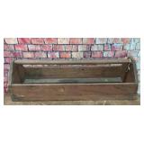 32x12' vintage wood toolbox tray