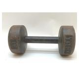 VTG YORK 15lb CAST IRON WEIGHT 9'