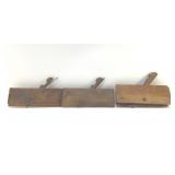 3 ANTIQUE WOODWORKING PLANES