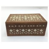 WOOD INLAID BOX 6x4'