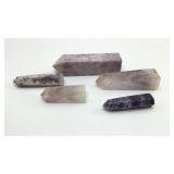 5 AMETHYST QUARTZ CRYSTAL OBELISKS 6'