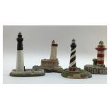 4 LIGHTHOUSE FIGURINES 8'