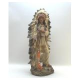 26' NATIVE AMERICAN INDIAN CHIEF FIGURE