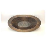 27.5' HANDCARVED WOOD DOUGH BOWL