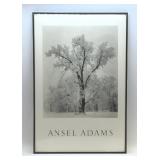 1984 ANSEL ADAMS 'OAK TREE SNOWSTORM' FRAMED ART