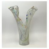 HUGE 16' SCULPTURAL MURANO GLASS CONFETTI VASE
