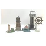 5 LIGHTHOUSE FIGURINES 12'