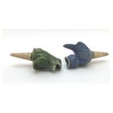 FROG AND BLUEBIRD PLANT WATERING SPIKES