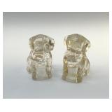 2 PUPPY CANDY CONTAINERS 1940's 3'
