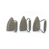 3 ANTIQUE SAD IRONS