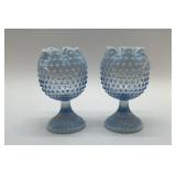1930's DUNCAN & MILLER BLUE ROSE BOWLS