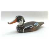 WOOD DUCK DRAKE DECOY CARVED 13'