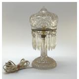 ANTIQUE CRYSTAL LAMP WITH PRISMS 13 '