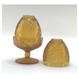 1970 FAIRY LAMP, TIARA SANDWICH GLASS