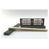 POCKET ABACUS, SLIDE RULE 10'
