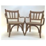BAUMANN ANTIQUE CHILDS CHAIRS 1950's