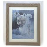 ' CRY OF THE WOLF' PRINT SIGNED RUANE MANNING