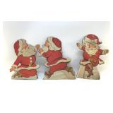 1940's SANTA CARDBOARD CUTOUTS