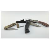 FOUR POCKET KNIVES 5'