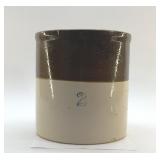 ANTIQUE TWO-TONE 2 GALLON CROCK