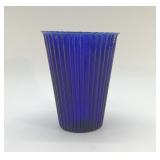 COBALT BLUE CUPCAKE, VASE 7'