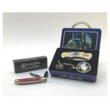 2 POCKET KNIVES, POCKET WATCH
