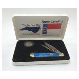 NORTH CAROLINA L.E. POCKET KNIFE & COIN