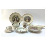 ANTIQUE HAND PAINTED TABLEWARE