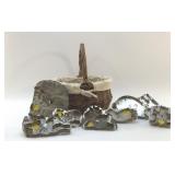 BASKET OF OLD SALEM COOKIE CUTTERS