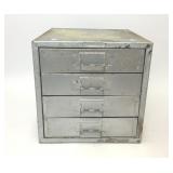 4 DRAWER METAL PARTS CABINET & ROCK COLLECTION