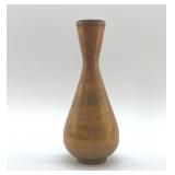 TURNED WOOD VASE 11"
