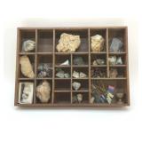 MINERALS COLLECTION AND DISPLAY BOARD