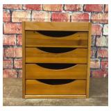 WOODEN 4 DRAWER DESK ORGANIZER